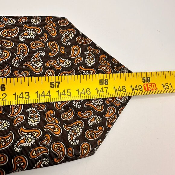 Christian Dior Vintage Retro Silk Geometric Slim Tie - Picture 8 of 8